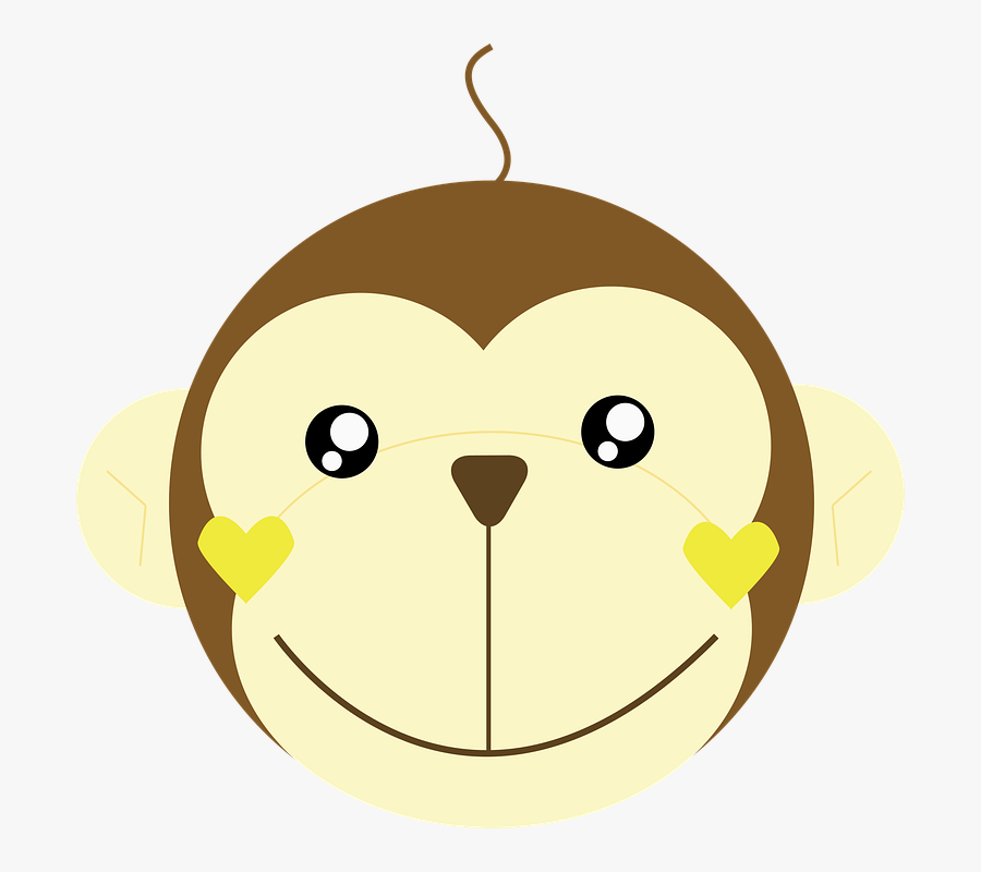 Monkey, Animal, Primates, Cute - Cartoon, Transparent Clipart