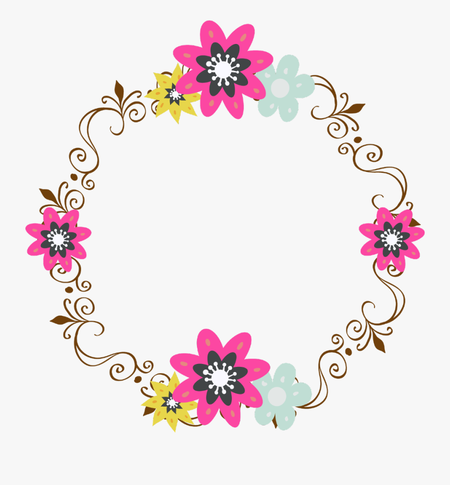 #flowers #swirls #flowerwreath #wreath #border #frame - Watercolor ...