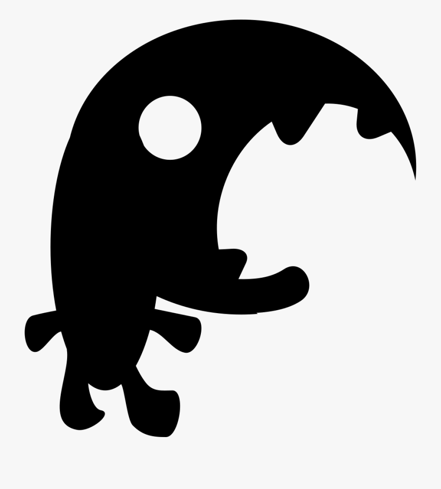 Clip Art,claw,line Art,black And - Monstruo Con La Boca Abierta, Transparent Clipart