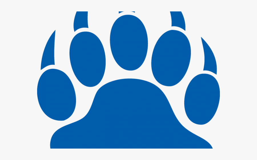 Blue Bear Paw Png, Transparent Clipart