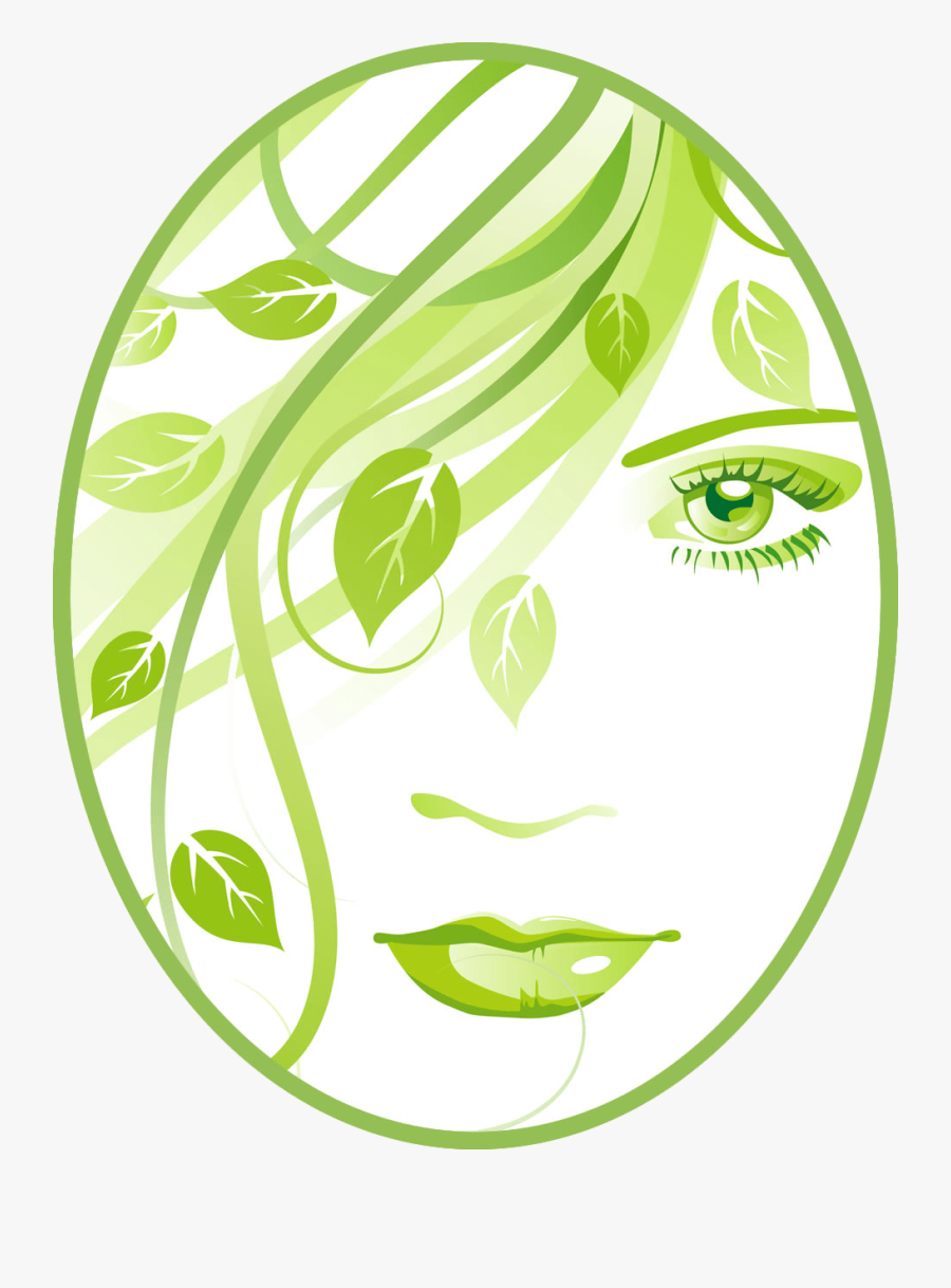 Clip Art Green Woman, Transparent Clipart