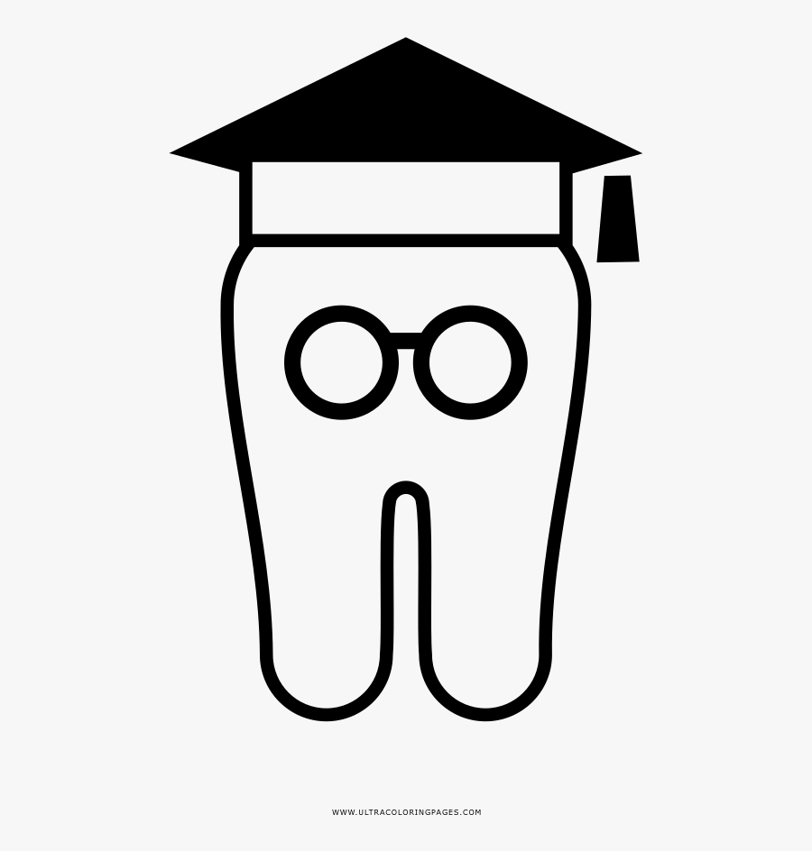 Wisdom Tooth Coloring Page, Transparent Clipart