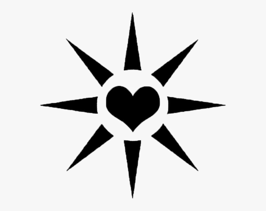 Logo Wisdom Heart Sun Heart Clip - Thank You Stencil Art, Transparent Clipart