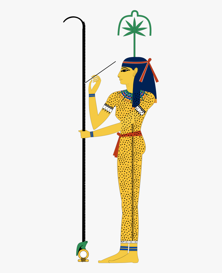 Ancient Egyptian God Seshat, Transparent Clipart