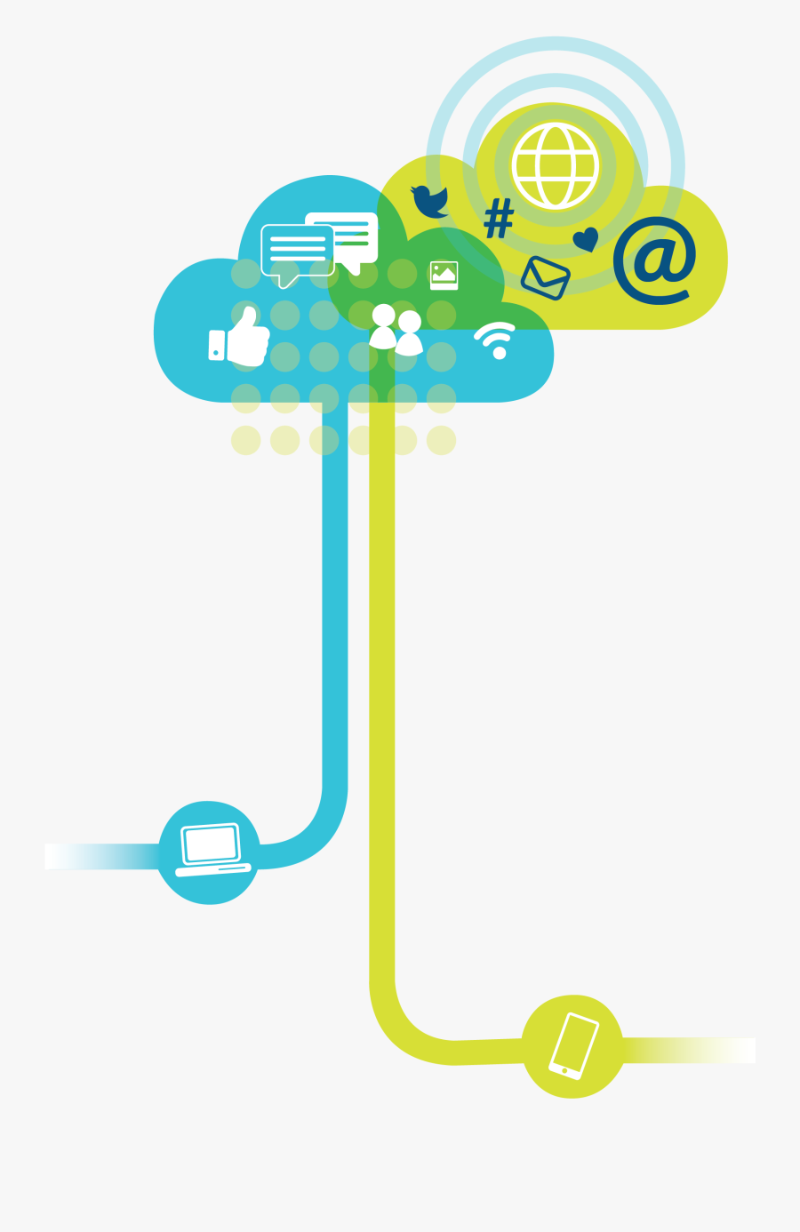 Cloudsocial Media, Transparent Clipart