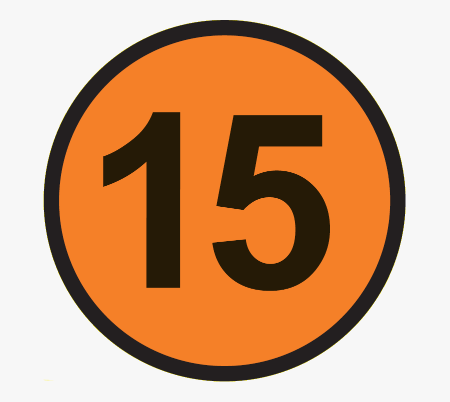 Transparent Number 15 Clipart - 15 Png, Transparent Clipart