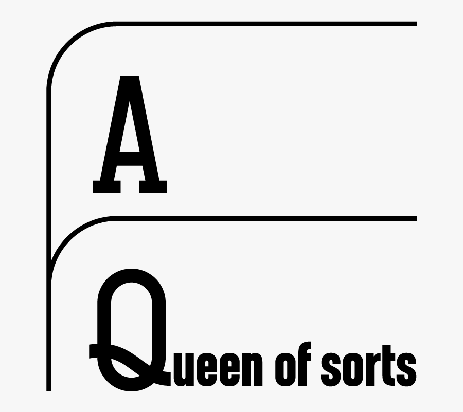 A Queen Of Sorts - Line Art, Transparent Clipart