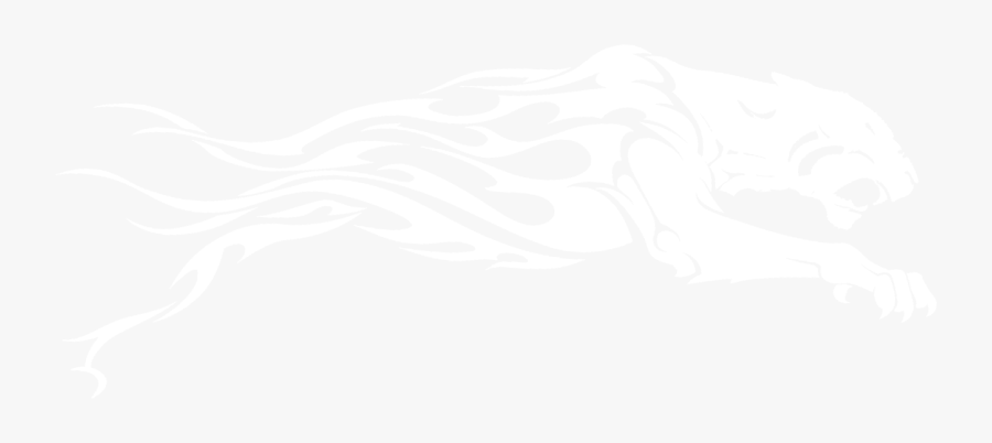 Panther Run 5k Mud Run Obstacle Race - Running Jaguar Black And White, Transparent Clipart