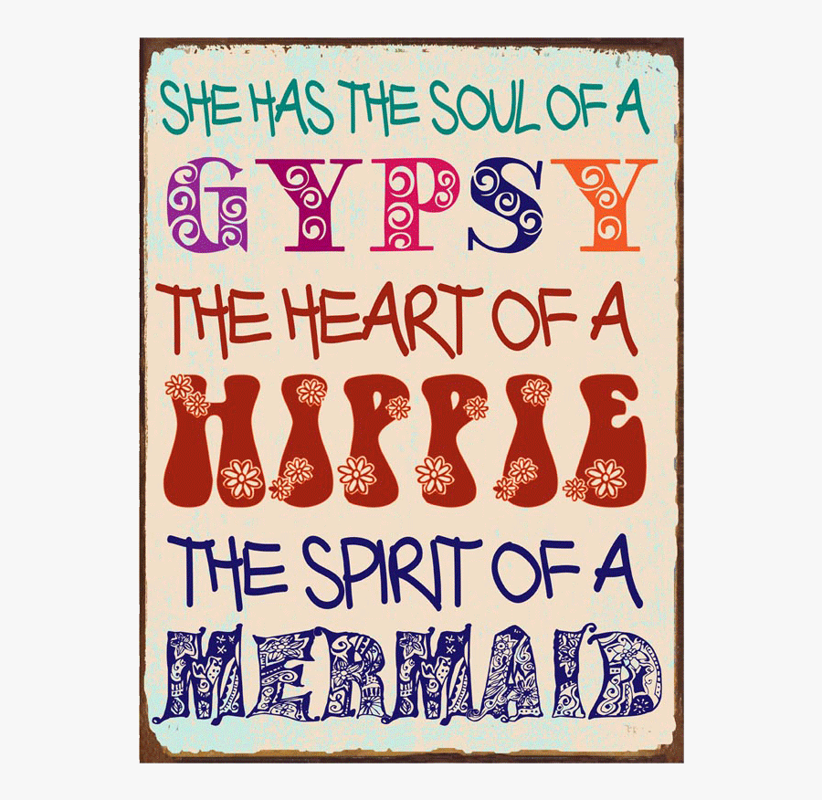 Quote Gypsy Soul, Transparent Clipart