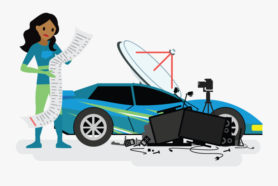 Salesforcelandian Facing Mounting Debt - Illustration, Transparent Clipart