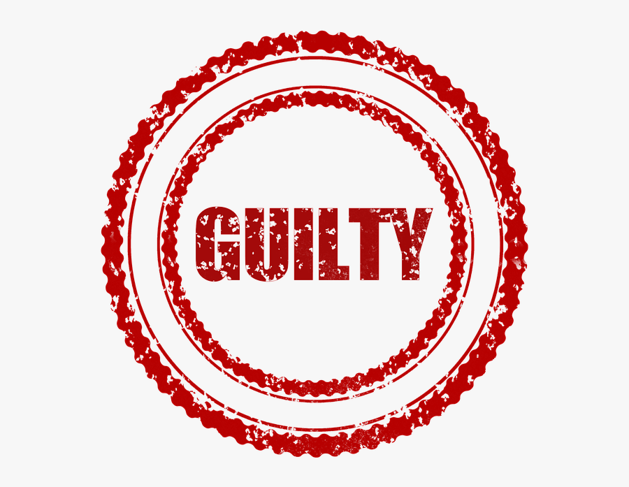 Guilty, Imprisonment For Debt, Sinful, Charged - Update Graphic, Transparent Clipart