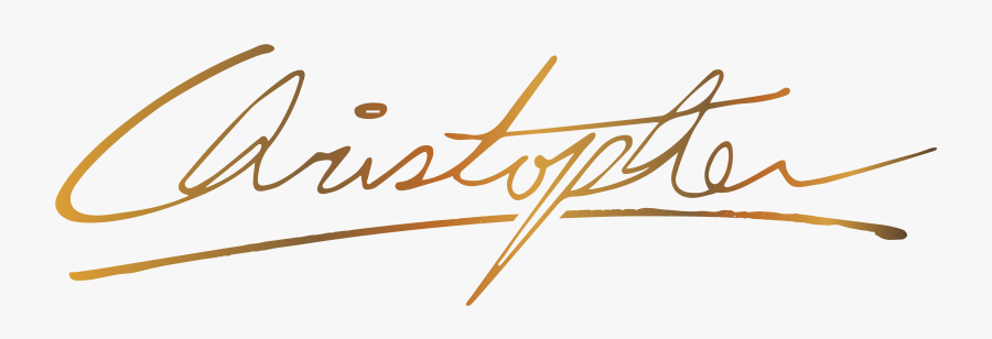 Christopher - Calligraphy, Transparent Clipart