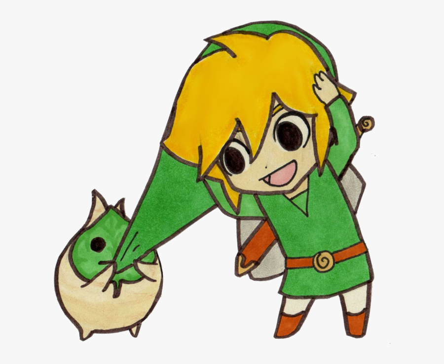 The Legend Of Zelda - Wind Waker Chibi Link, Transparent Clipart
