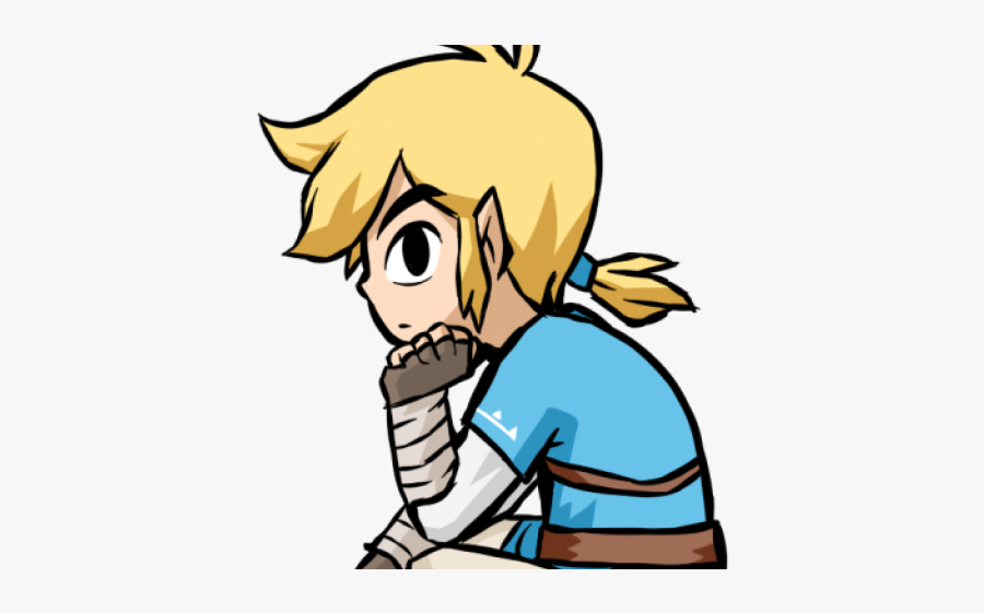 The Legend Of Zelda Clipart Toon Link - Draw Link Breath Of The Wild Easy, Transparent Clipart