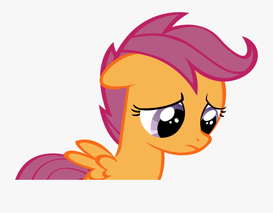 Transparent Sigh Clipart - Mlp Scootaloo Sad, Transparent Clipart
