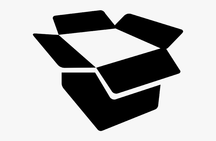 Clip - Box Icon Black Transparent, Transparent Clipart