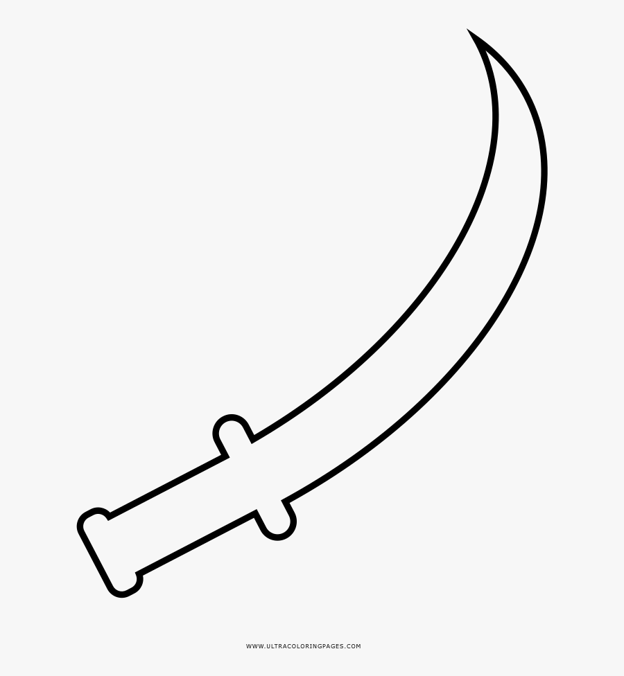 Blade Coloring Page - Line Art, Transparent Clipart