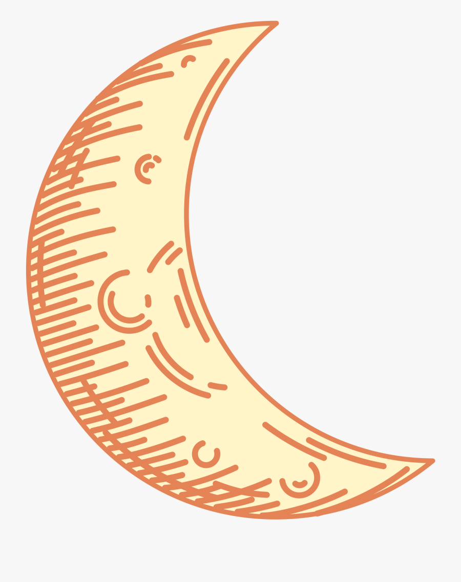 Moon Clipart Crescent - Moon Night Crescent Png, Transparent Clipart