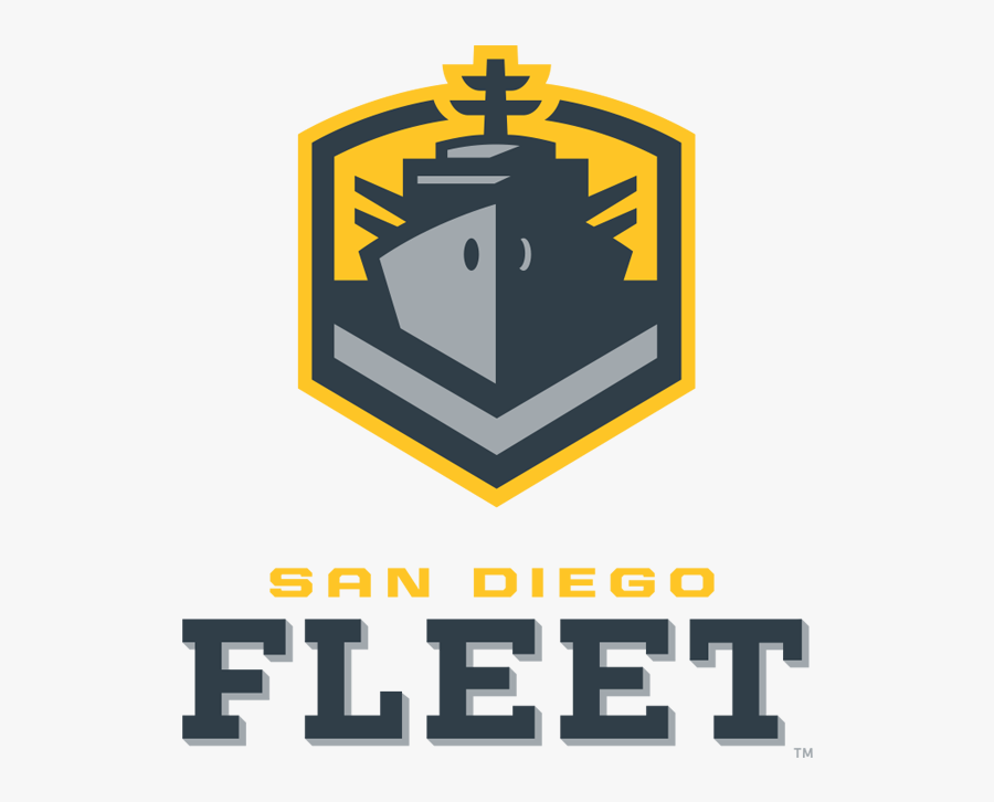 San Diego Fleet Logo Colors - San Diego Fleet Logo, Transparent Clipart