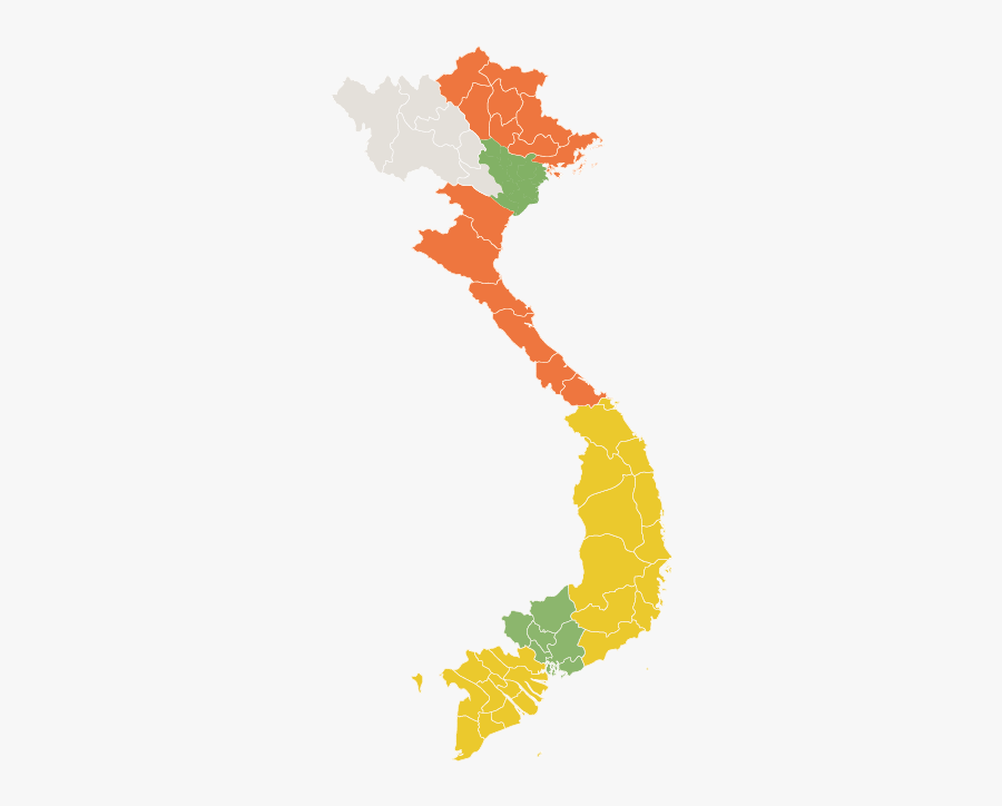 Regions Of Vietnam, Transparent Clipart