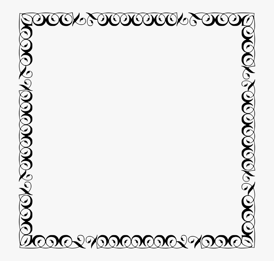 Classic Vector Filigree - St Patrick's Day Border Black And White, Transparent Clipart