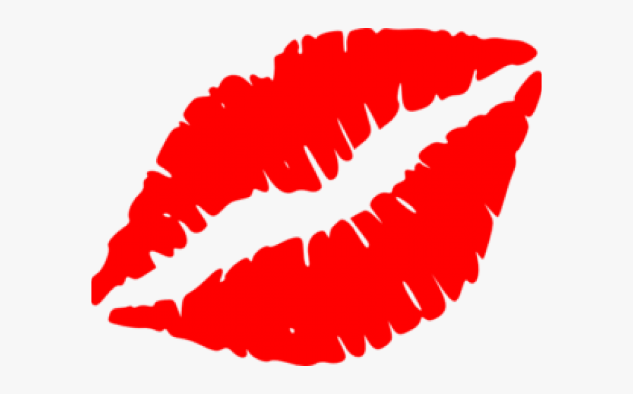 Red Lips Watercolor Painting, Transparent Clipart