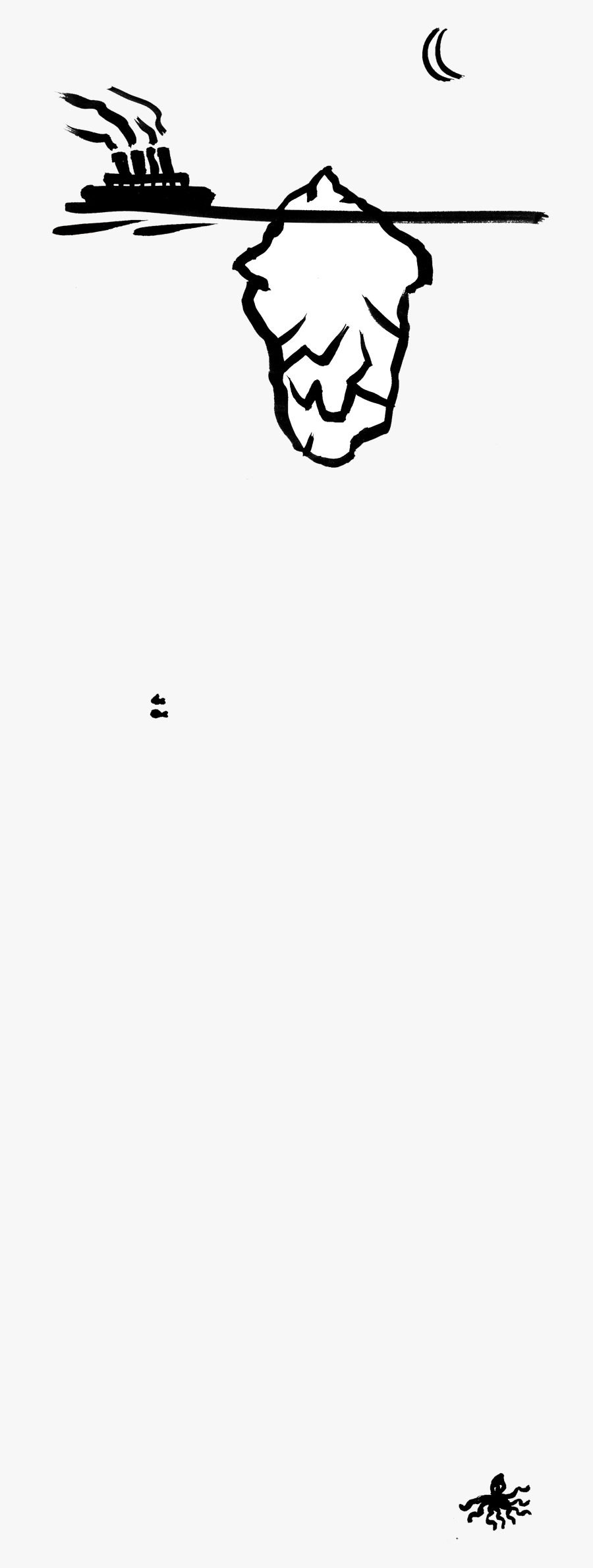 43 - Iceberg - Sketch, Transparent Clipart