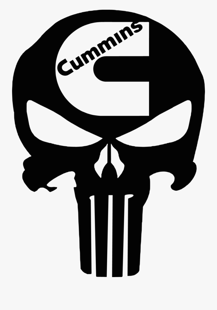 Punisher Skull, Transparent Clipart
