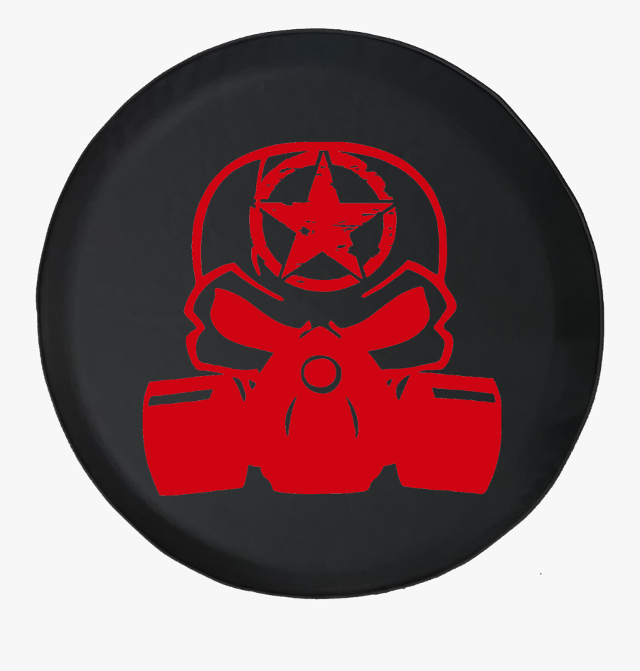 Jeep Liberty Tire Cover With Punisher Skull Gas Mask - Emblem, Transparent Clipart