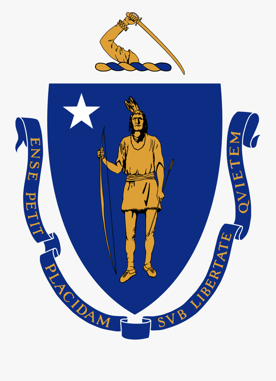 Clip Art Wikipedia - Commonwealth Of Massachusetts State Seal, Transparent Clipart