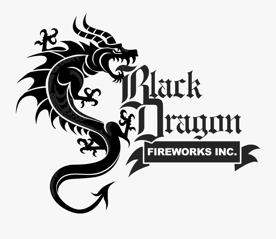 Black Dragon Logo Design, Transparent Clipart