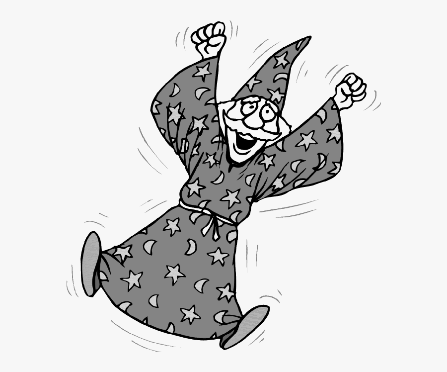 Sorcerer Coloring Page, Transparent Clipart
