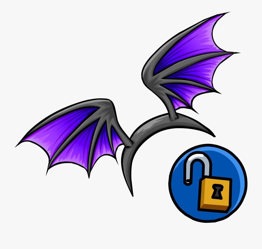 Official Club Penguin Online Wiki - Bat Wing Png, Transparent Clipart