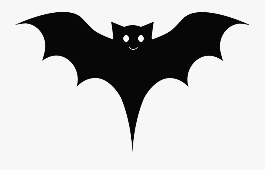 Bat, Black, Cute, Cartoon, Wings - Emblem, Transparent Clipart