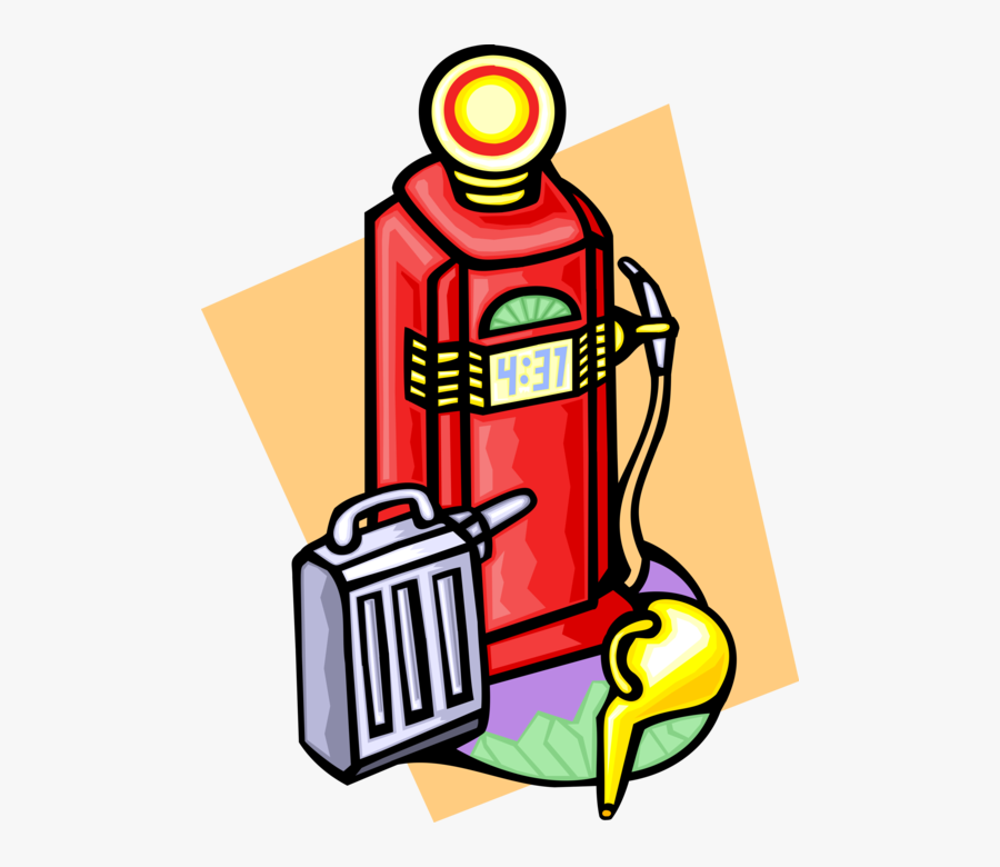 Vector Illustration Of Fossil Fuel Petroleum Gas Service - Gas, Transparent Clipart