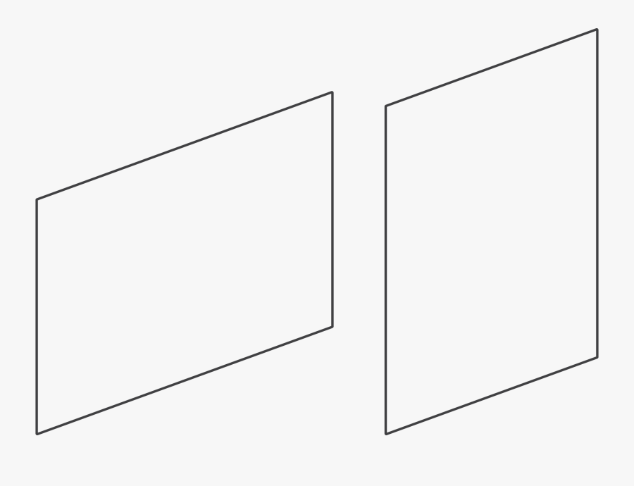 Clip Art Back Of Postcard Template - Parallel, Transparent Clipart