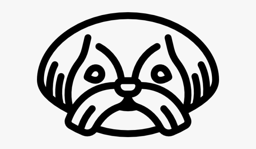 Shih Tzu Clipart Head - Shih Tzu Png Icon, Transparent Clipart