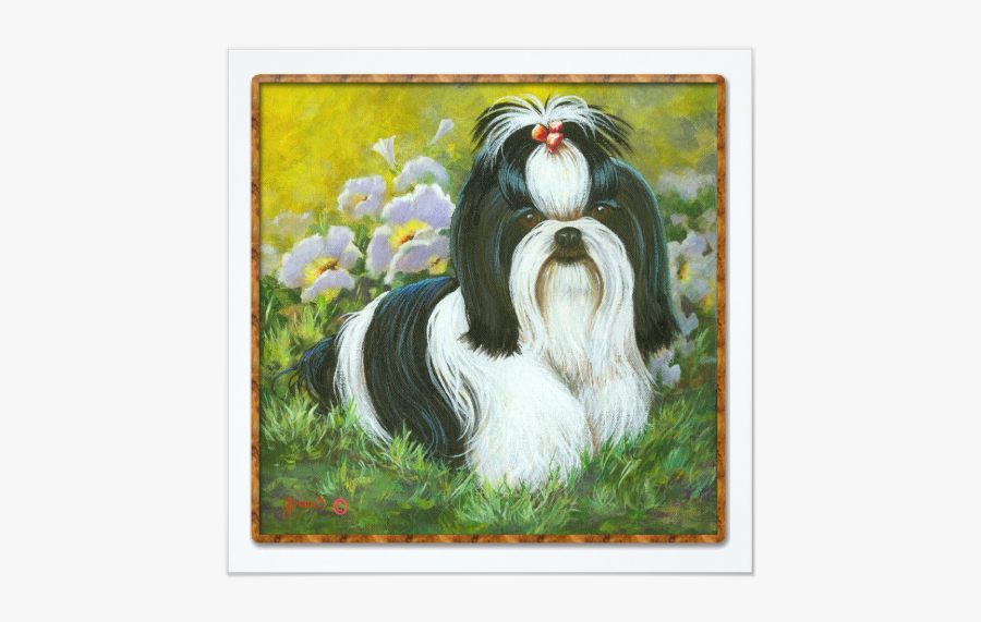 Puppy Clip Apso - Dog Shih Tzu Paintings, Transparent Clipart