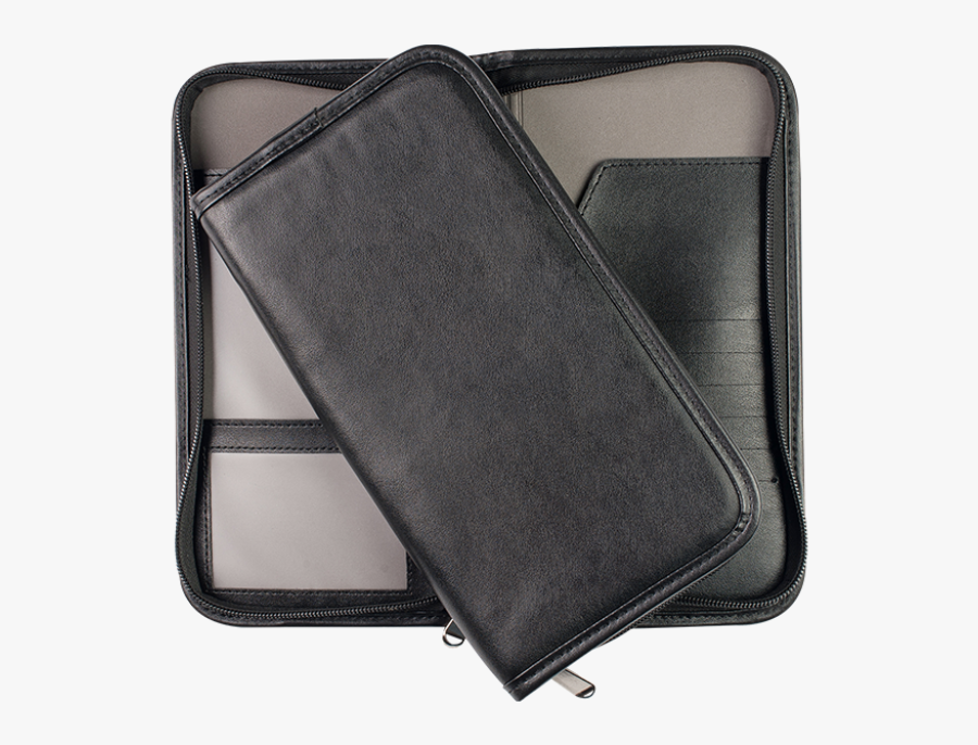 Wallet Transparent Plastic Zip - Leather, Transparent Clipart