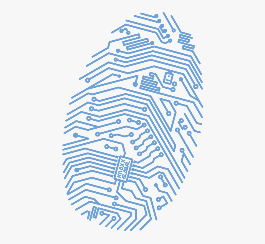 Motherboard Fingerprint, Transparent Clipart