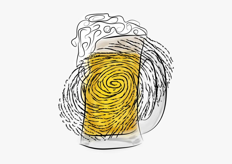 Beer Fingerprinting, Transparent Clipart