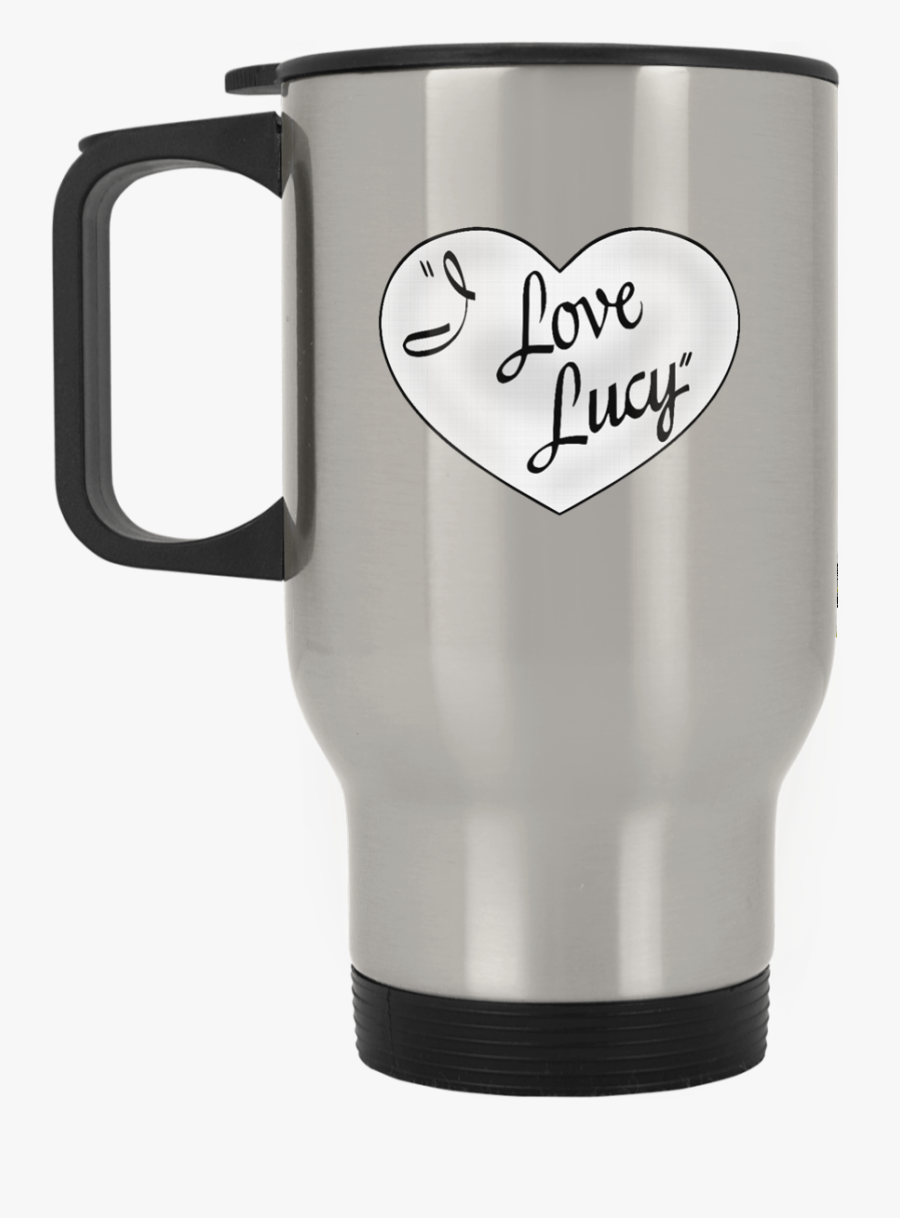 Xp8400s Silver Stainless Travel Mug / I Love Lucy Heart - Fuck Fuck Here Cup, Transparent Clipart