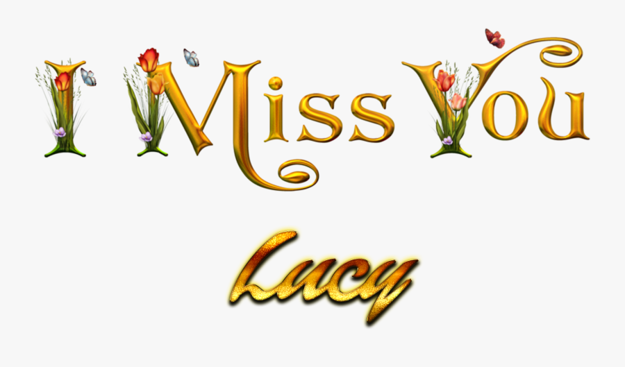 Lucy Decorative Name Png - Calligraphy, Transparent Clipart