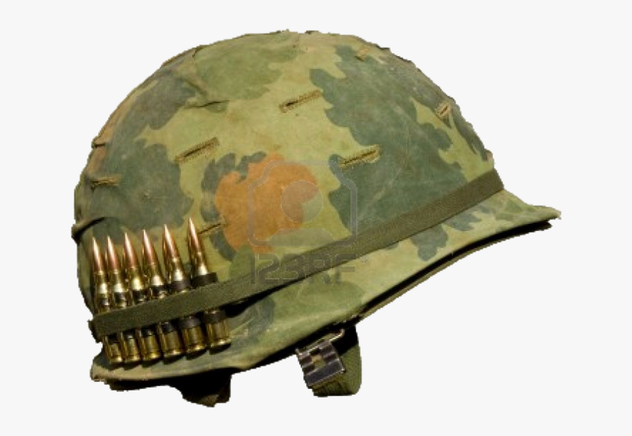 M1 Helmet Vietnam War Military - Army Helmet Vietnam, Transparent Clipart