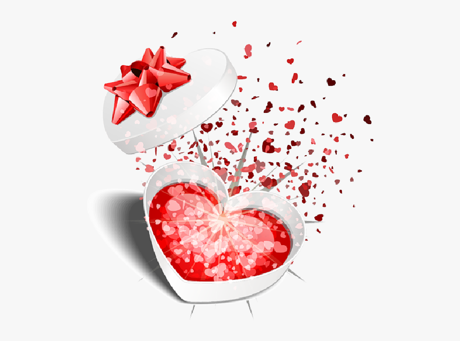 Heart Gift, Transparent Clipart