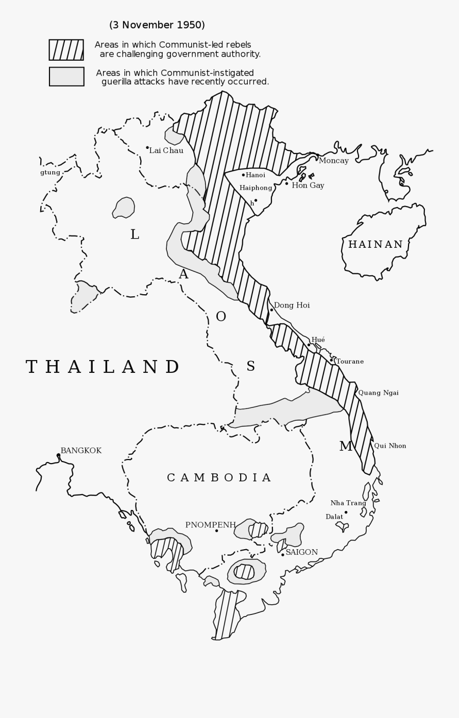 First Indochina War Map, Transparent Clipart