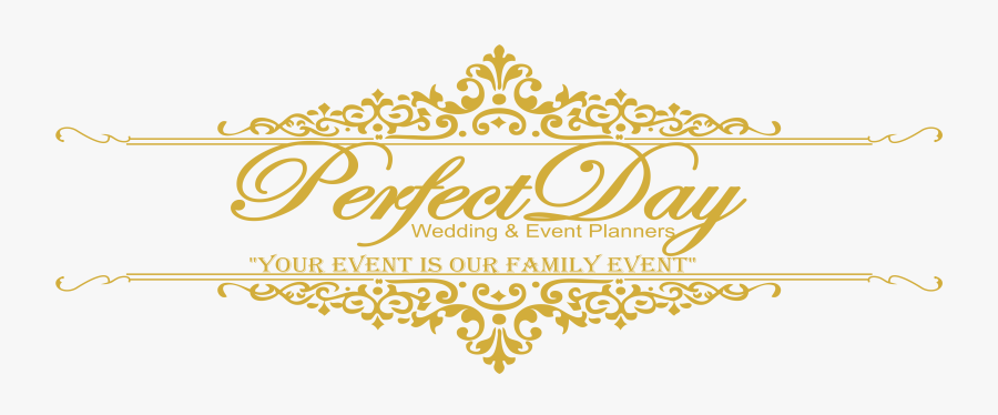 Perfectday Wedding & Event Planners - Calligraphy, Transparent Clipart