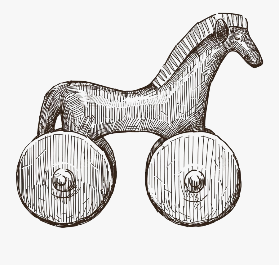 Trojan Horse 2d, Transparent Clipart