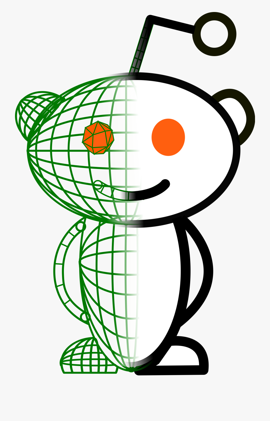 Reddit Man, Transparent Clipart