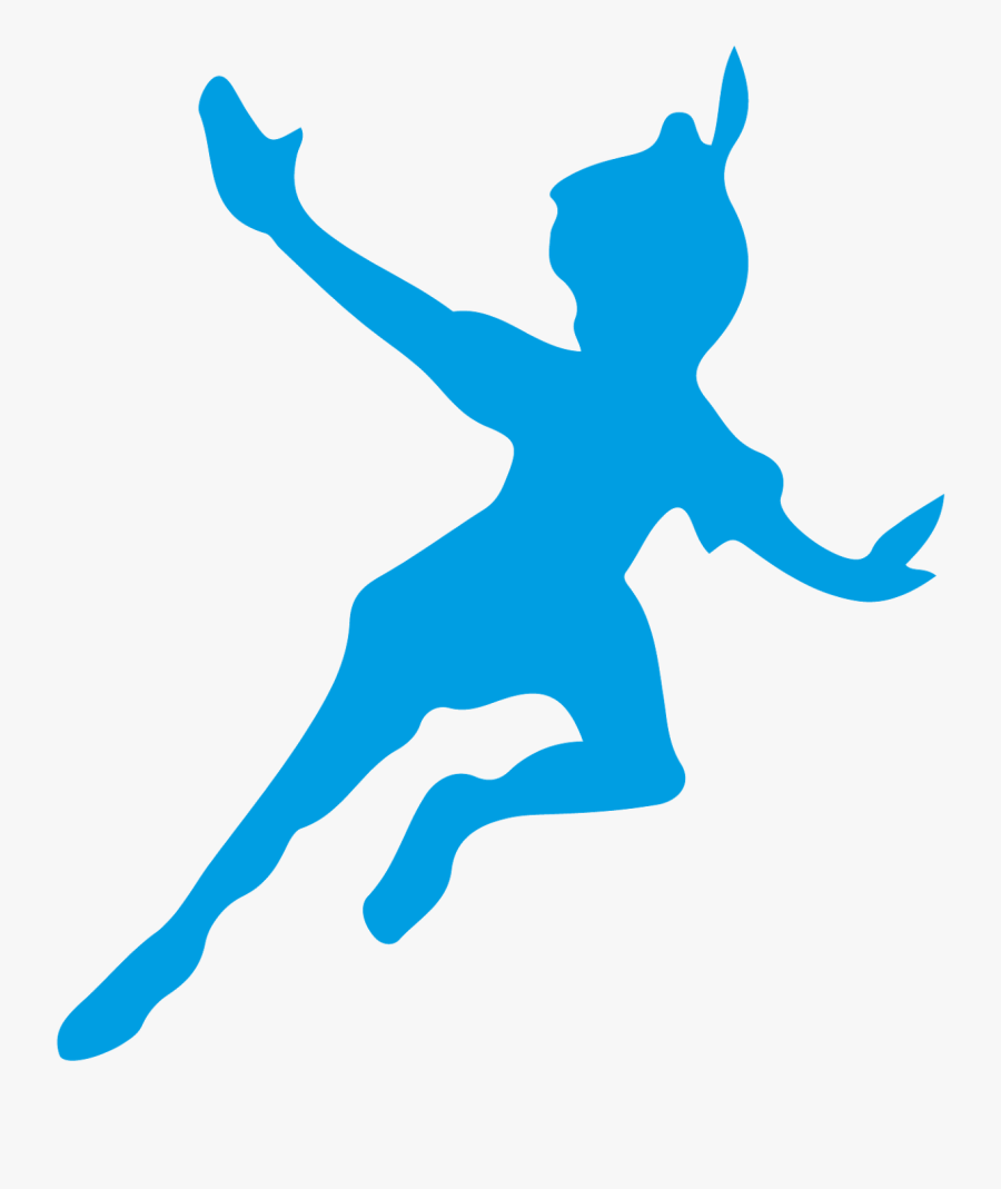 Draw Peter Pan Silhouette, Transparent Clipart